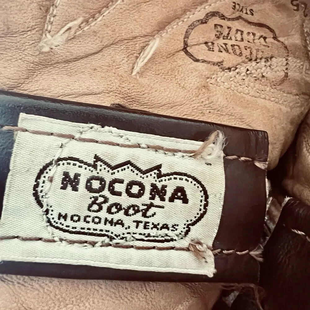 Nocona Lizard Western Boots Size 11D Brown Exotic Leather Cowboy USA 9078